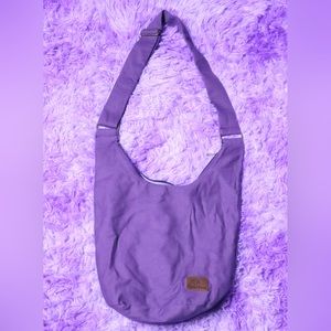 Purple hobo bag